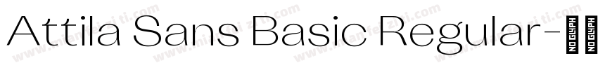 Attila Sans Basic Regular字体转换
